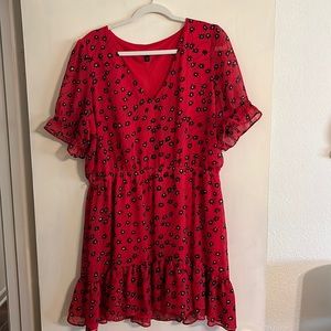 Express floral mini dress